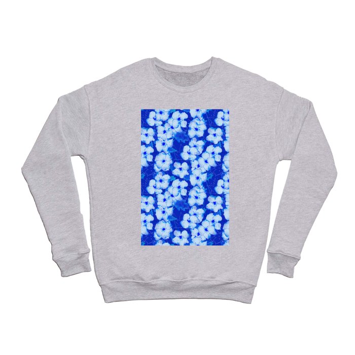 Blue Flowers Crewneck Sweatshirt