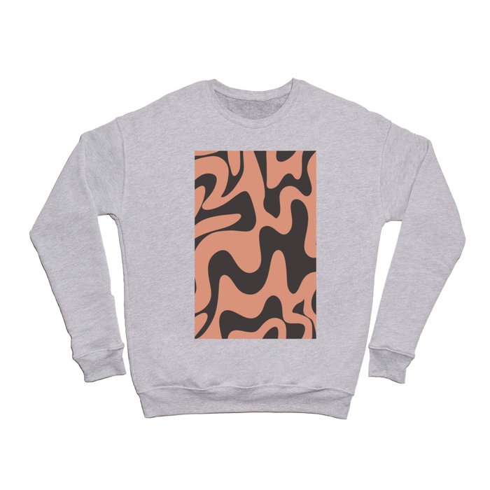 22 Abstract Liquid Swirly Shapes 220725 Valourine Digital Design Crewneck Sweatshirt