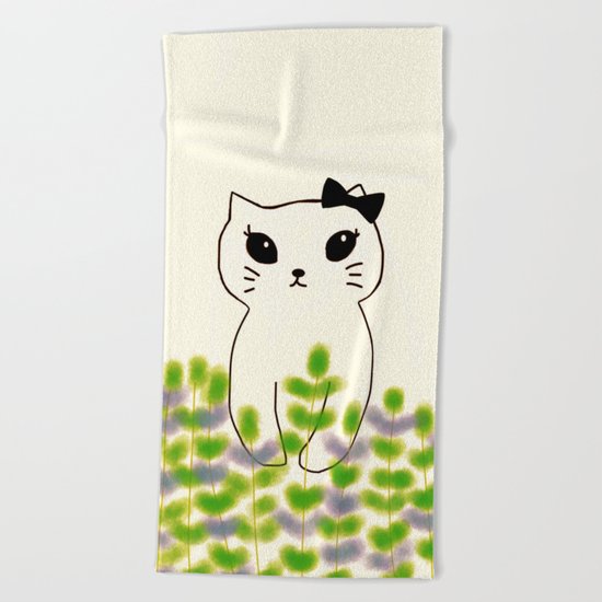 cat-180 Beach Towel
