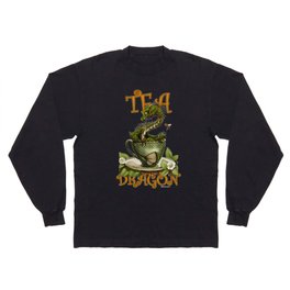 Tea Dragon print t-shirt art Long Sleeve T-shirt