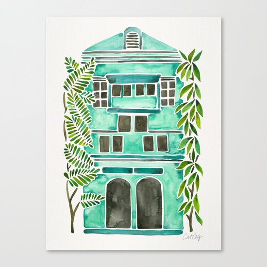 The Grotto – Mint Palette Canvas Print