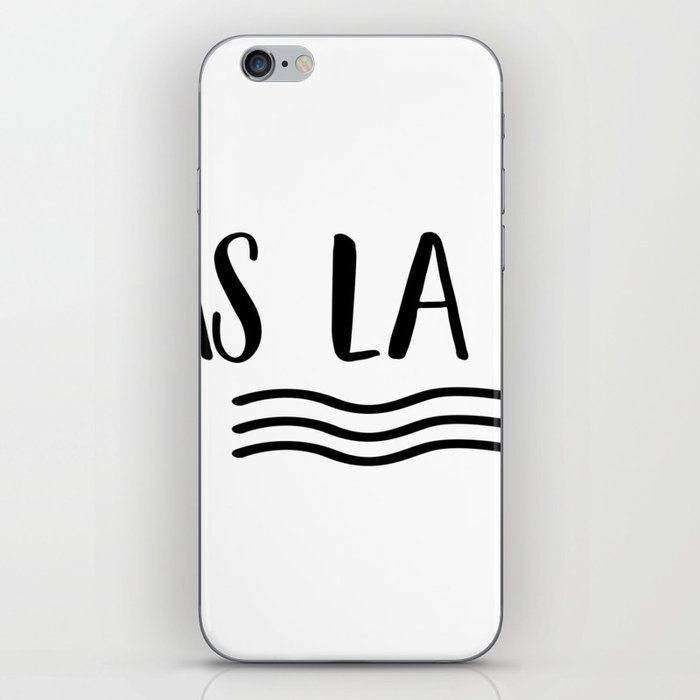 SEAS LA VIE play on C'est La Vie Simple Minimalist Design for Beach Lovers, Lake lovers, Water iPhone Skin
