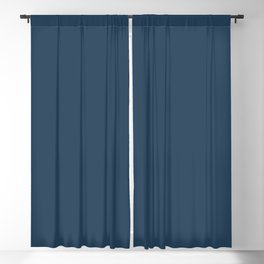 Medium Blue Solid Color Accent Shade Matches Sherwin Williams Salty Dog SW 9177 Blackout Curtain