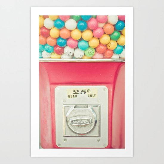 Rainbow Bubblegum Art Print