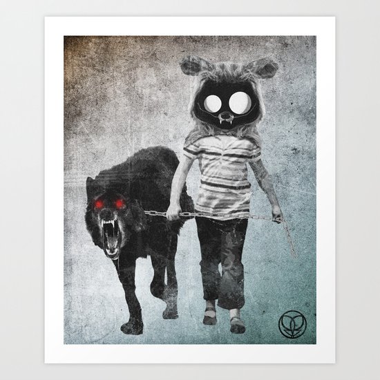 out for a walk Art Print