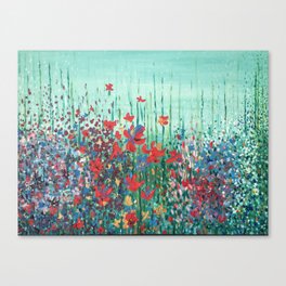 Blommor" Flowers in Bloom Original Print from Oil Painting/ Patented Design Canvas Print