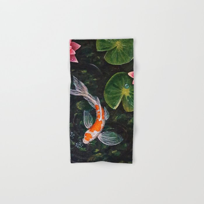 Koi Pond Hand & Bath Towel