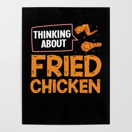 Fried Chicken Wing Recipe Strips Fingers Poster