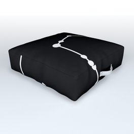 Sagittarius (White & Black) Outdoor Floor Cushion