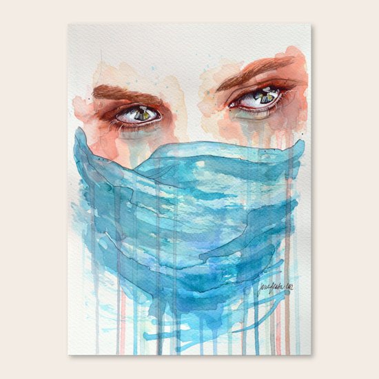 Forgotten, watercolor painting Canvas Print