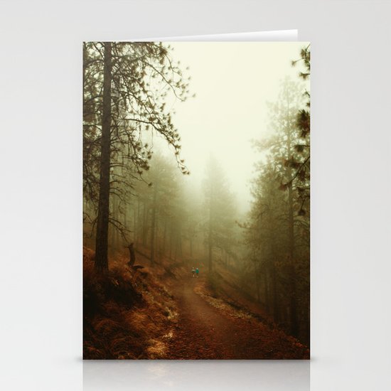 Autumn in Ponderosa Pines Forest Stationery Cards