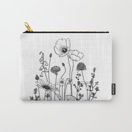 Wildflowers with Poppies Carry-All Pouch
