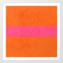 orange and hot pink classic Kunstdrucke