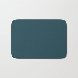 Fanciful Dark Turquoise Blue Green Solid Color Pairs To Sherwin Williams Moscow Midnight SW 9142 Bath Mat