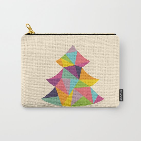 Colourful Christmas Tree Carry-All Pouch
