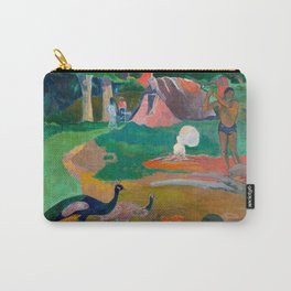 Paul Gauguin - Landscape with Peacocks - Matamua - Matamoe - Le Paysage avec des Paons Carry-All Pouch | Goa, Paons, Jungle, Peacocks, Polynesia, Tahitian, Lepaysageavecdes, With, Painting, Matamua 