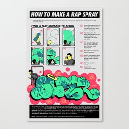 How to Make a Rap Spray. Canvas Print
