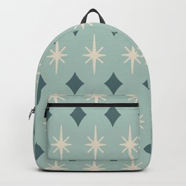 Mid Century Modern Diamond and Star Pattern 823 Backpack