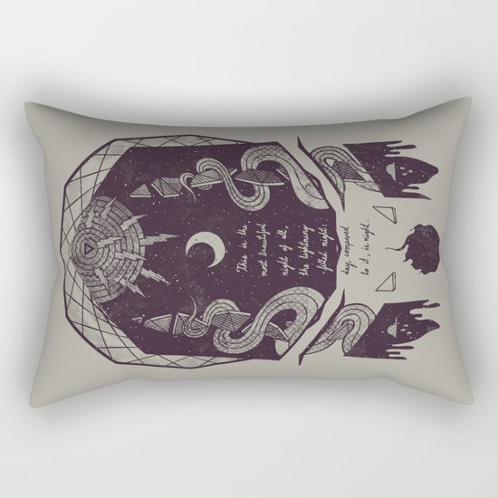 The Lightning-Filled Night Rectangular Pillow