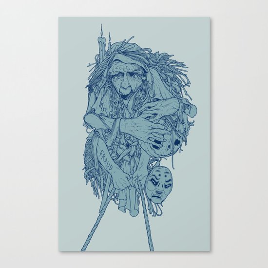 Blue witch Canvas Print