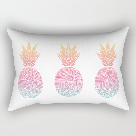 Beeniks Rays Pineapple Rectangular Pillow