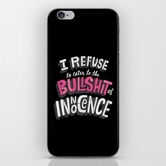 The Bullshit of Innocence iPhone & iPod Skin