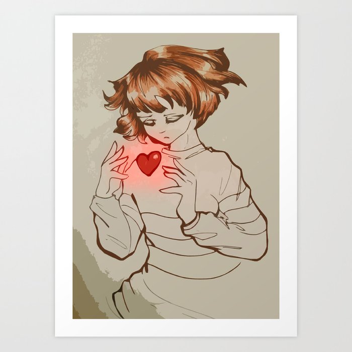 Frisk Undertale Art Print By Marionette Society6