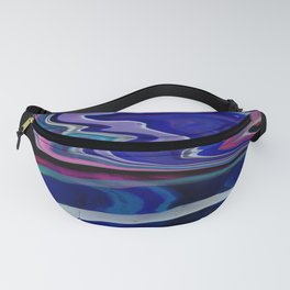 Fluid Abstract 3 (Blue Purple) Fanny Pack