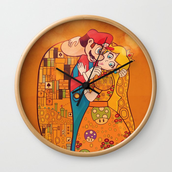Just Before The Kiss Wall Clock