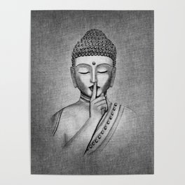 Shh... Do not disturb - Buddha Poster