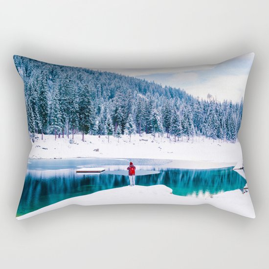 By The Lake Rectangular Pillow