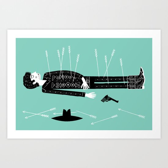The Lonesome Tale of Cowboy Joe Art Print