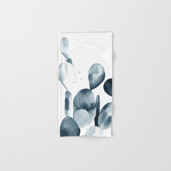 Indigo Paddle Cactus Hand & Bath Towel