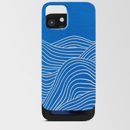 French Blue Ocean Waves iPhone Card Case
