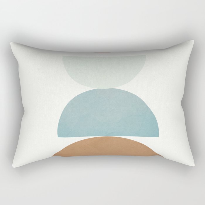 Soft Abstract Shapes 06 Rectangular Pillow