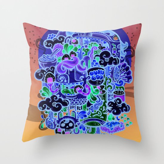 Midnignt Hunger Throw Pillow