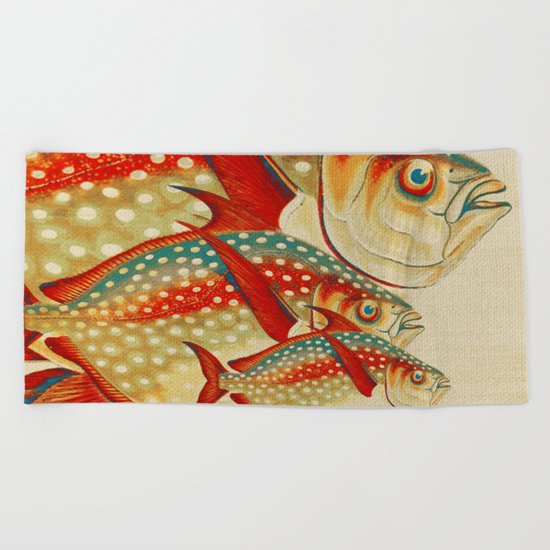 Fish Classic Designs 1 Beach Towel