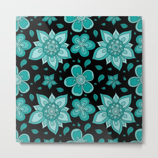 FLORAL PATTERN 12 Metal Print