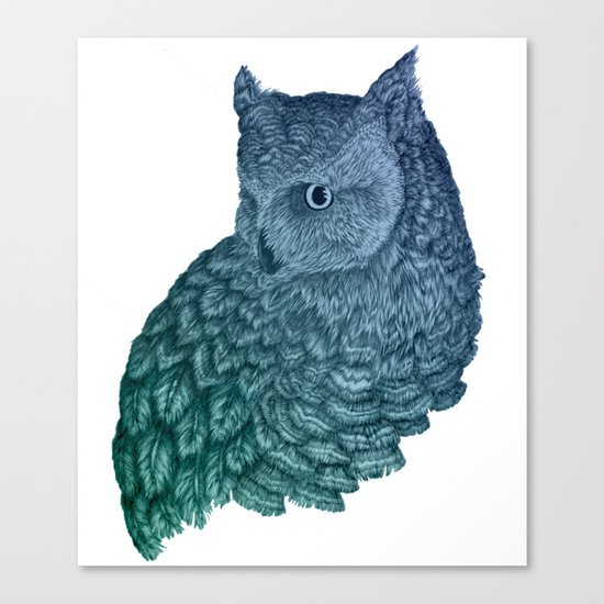 Ombre Owl II Canvas Print