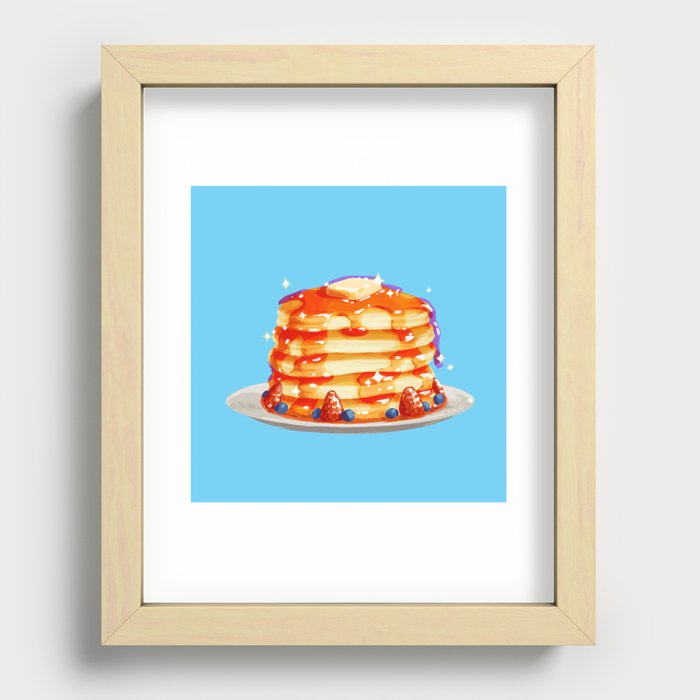 Deluxe Pancakes Recessed Framed Print