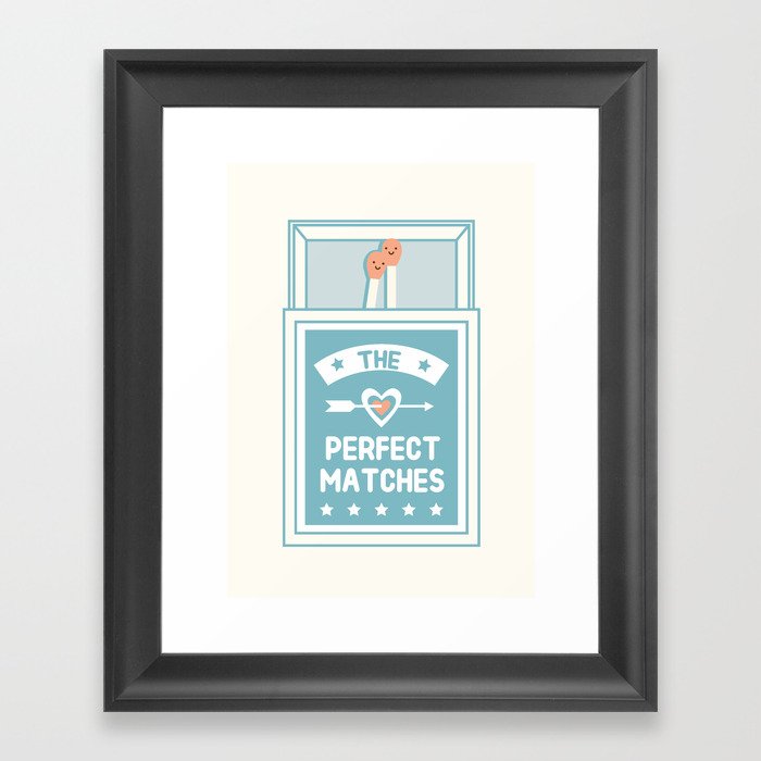 The Perfect Matches Framed Art Print