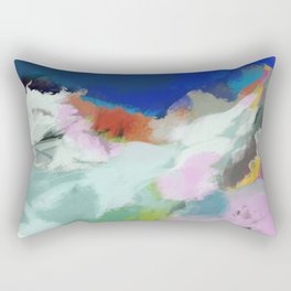 blue sky landscape abstract Rectangular Pillow