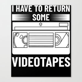 VHS Player Videotape Video Cassette Tape Recorder Canvas Print