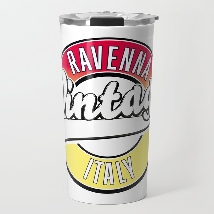 Ravenna italy vintage style logo. Travel Mug