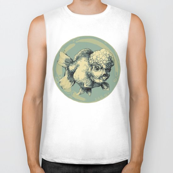 Bubble Head Fish Biker Tank