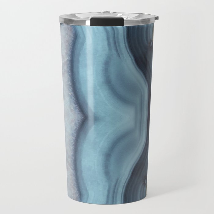 Light Blue Agate Travel Mug