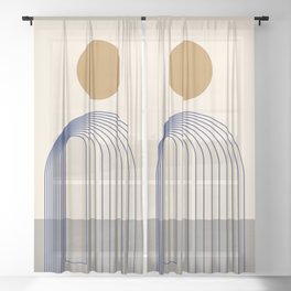 Nordic Midcentury Minimal Sheer Curtain