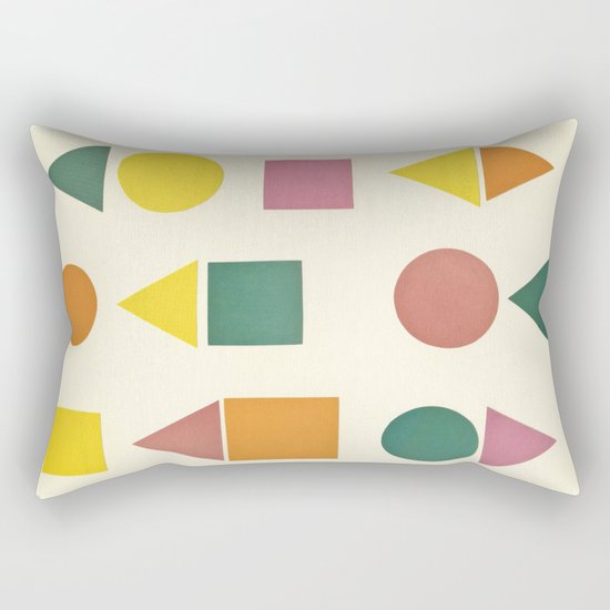 Shape Sorter Rectangular Pillow