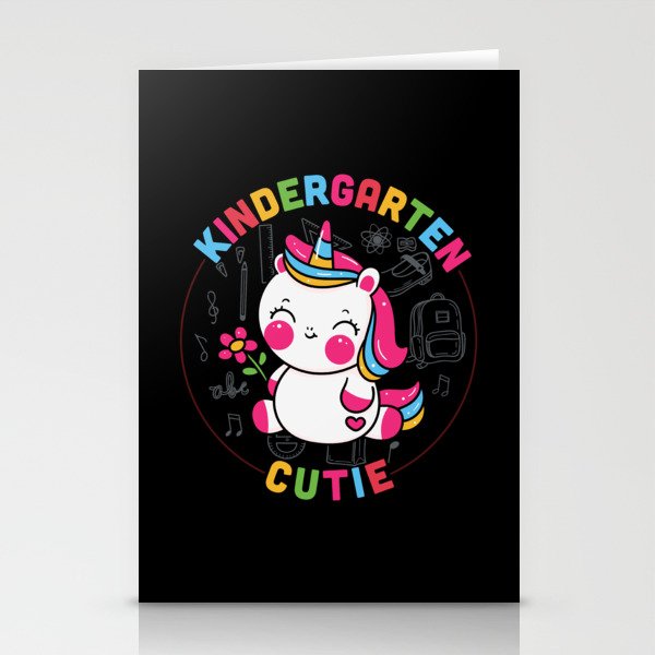 Kindergarten Cutie Unicorn Stationery Cards