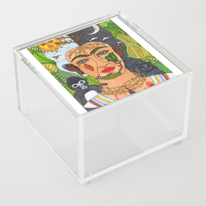 Frida Kahlo Monarca Acrylic Box